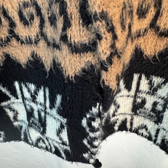 Incas Arts Women’s 100% Wool Hand Knit Sweater Artisan Handmade Artistic Print - Picture 14 of 16